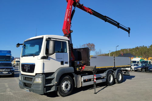 MAN TGS 26.360 6x4 HDS HMF 1720 power to lift Zadbany Super Stan
