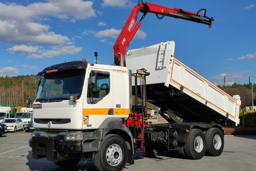 Renault Kerax 26.370 6x4 Mocny HDS FASSI F110 Bez Luzów i Wycieków + Wywrotka Zadbany Sprawny Super Stan