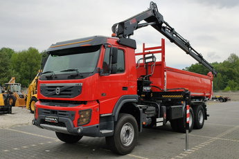 Volvo FMX 410 6x4 13L HDS Radiowy Hydroburta HIAB XS122D-4 HIDUO Wywrot MERREL 2-stronny Sprowadzony