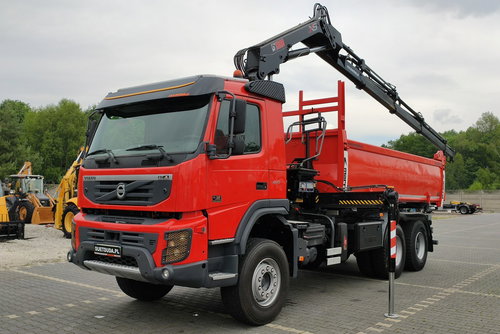 Volvo FMX 410 6x4 13L HDS Radiowy Hydroburta HIAB XS122D-4 HIDUO Wywrot MERREL 2-stronny Sprowadzony