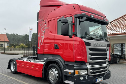 Scania R410 E6 4x2 Retarder Klima Postojowa Low deck / Mega Lowdeck Przód i Tył na Poduszkach