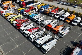 Nissan Zwyżka Podnośnik Koszowy 4X4 CABSTAR MAXITY SPRINTER IVECO MAN Wysokość Podnoszenia 18m 20m 21m 22m 25m 26m 27m 28m 30m 33m