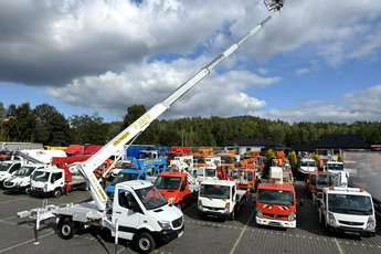 Mercedes Sprinter Zwyżka Podnośnik Koszowy PALFINGER P280 B UDT Wysokość Podnoszenia 28m Multitel Versalift Ruthmann Wumag GSR P7