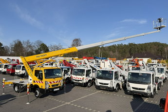 Nissan Cabstar Zwyżka Podnośnik Koszowy PALFINGER P260 B UDT + Pilot Wysokość Podnoszenia 26m (Multitel Ruthmann Versalift GSR) P7