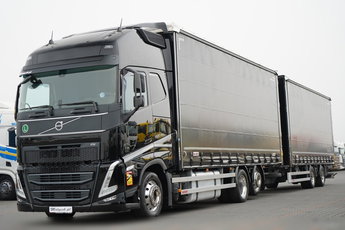 Volvo FH 500 / XXL / ZESTAW TANDEM PRZEJAZDOWY 120 M3 / 2024 / KLIMATYZACJA POSTOJOWA / ZAWIESIE DOKI DO WÓZKA / OŚ PODNOSZONA / ALUFELGI / PRZYCZEPA WECON /