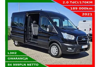 Ford transit L3H2 84999zł NETTO Brygadówka 6 osób 2.0TdCi/170KM