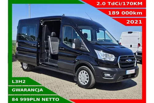 Ford transit L3H2 84999zł NETTO Brygadówka 6 osób 2.0TdCi/170KM