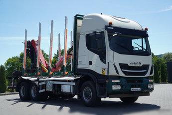 Iveco 570 STRALIS  X-WAY / 6X4 / DO DREWNA / DO DRZEWA / DO LASU / HDS CRANAB TZ 12.2 / AUTOMAT 