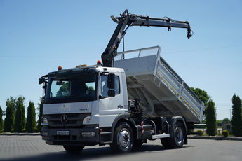 Mercedes -BENZ ATEGO 15.24 / 4X2 / WYWROTKA + HDS HIAB 088 BS-2  /  ROTATOR / MANUAL 