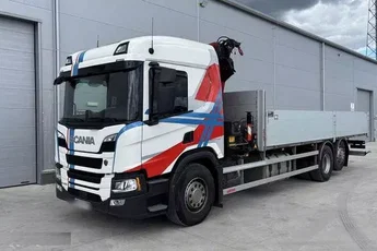 Scania 410 B 6x2 / 2024 / 90 tys. km / HDS HMF 1920K RCS / pilot / rotator / kab. syp