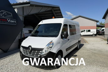 Renault Master max L3H2 7 osobowy brygadówka doka 145KM pełna opcja