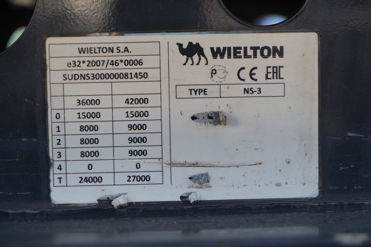 Wielton / FIRANKA / STANDARD / OŚ PODNOSZONA / / 385/65 r22, 5 zdjęcie 23