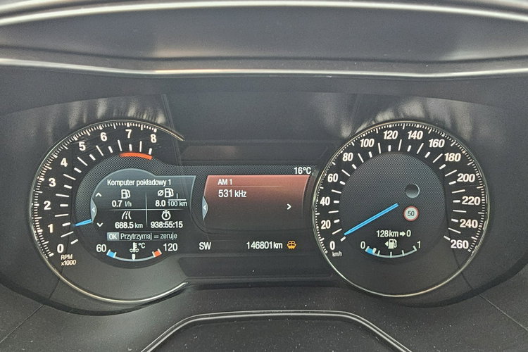 Ford Mondeo system parkowania, grzane fotele, hak, tempomat, nawigacja zdjęcie 24