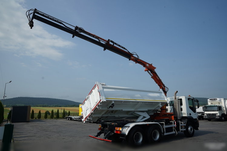 Iveco TRAKKER 410 / 6X4 / 2 STR. WYWROTKA + HDS ATLAS 125.2 /  HYDROBURTA / ROTATOR / MANUAL / EEV /  zdjęcie 10