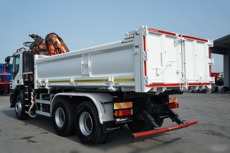 Iveco TRAKKER 410 / 6X4 / 2 STR. WYWROTKA + HDS ATLAS 125.2 /  HYDROBURTA / ROTATOR / MANUAL / EEV /  zdjęcie 16