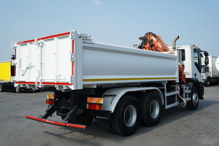 Iveco TRAKKER 410 / 6X4 / 2 STR. WYWROTKA + HDS ATLAS 125.2 /  HYDROBURTA / ROTATOR / MANUAL / EEV /  zdjęcie 17
