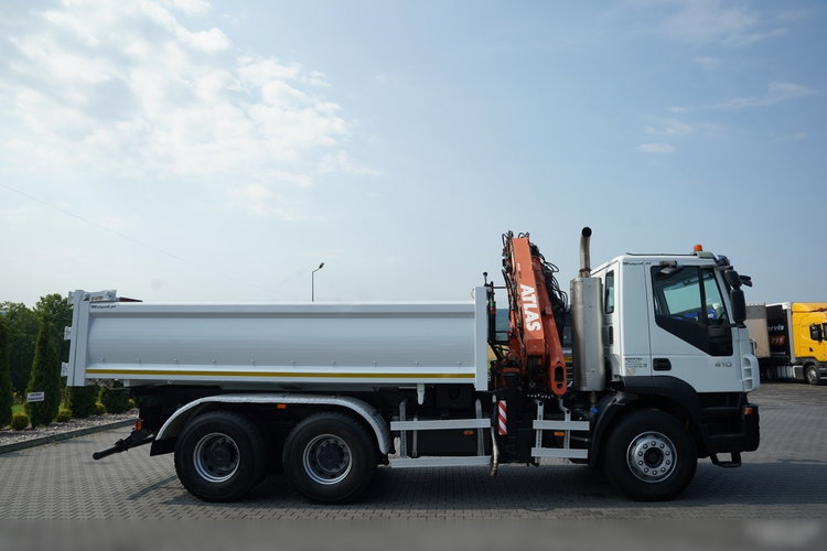 Iveco TRAKKER 410 / 6X4 / 2 STR. WYWROTKA + HDS ATLAS 125.2 /  HYDROBURTA / ROTATOR / MANUAL / EEV /  zdjęcie 18