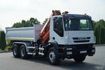 Iveco TRAKKER 410 / 6X4 / 2 STR. WYWROTKA + HDS ATLAS 125.2 /  HYDROBURTA / ROTATOR / MANUAL / EEV /  zdjęcie 19