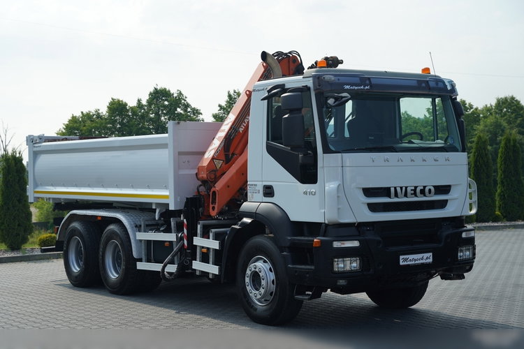 Iveco TRAKKER 410 / 6X4 / 2 STR. WYWROTKA + HDS ATLAS 125.2 /  HYDROBURTA / ROTATOR / MANUAL / EEV /  zdjęcie 19