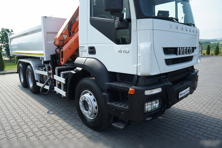 Iveco TRAKKER 410 / 6X4 / 2 STR. WYWROTKA + HDS ATLAS 125.2 /  HYDROBURTA / ROTATOR / MANUAL / EEV /  zdjęcie 20