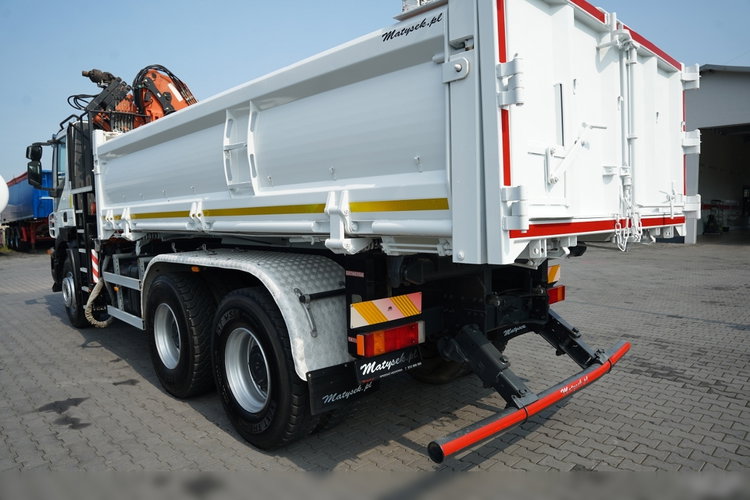 Iveco TRAKKER 410 / 6X4 / 2 STR. WYWROTKA + HDS ATLAS 125.2 /  HYDROBURTA / ROTATOR / MANUAL / EEV /  zdjęcie 24