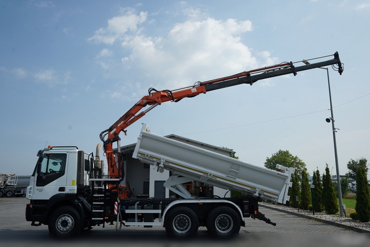 Iveco TRAKKER 410 / 6X4 / 2 STR. WYWROTKA + HDS ATLAS 125.2 /  HYDROBURTA / ROTATOR / MANUAL / EEV /  zdjęcie 2