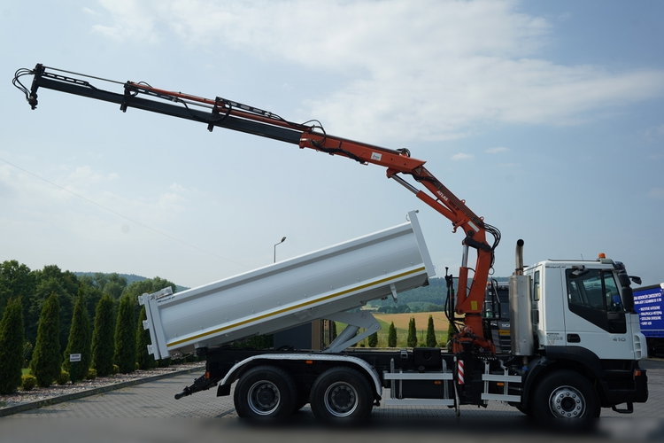 Iveco TRAKKER 410 / 6X4 / 2 STR. WYWROTKA + HDS ATLAS 125.2 /  HYDROBURTA / ROTATOR / MANUAL / EEV /  zdjęcie 5