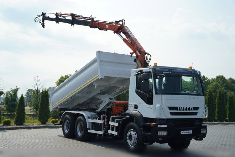 Iveco TRAKKER 410 / 6X4 / 2 STR. WYWROTKA + HDS ATLAS 125.2 /  HYDROBURTA / ROTATOR / MANUAL / EEV /  zdjęcie 7