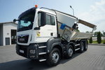MAN TGS 35.500 / 8X4 / WYWROTKA 2 STR / HYDROKLAPA / HYDROBURTA  BORDMATIC / PLANDEKA ELEKTRYCZNA /  AUTOMAT / EURO 6 zdjęcie 10