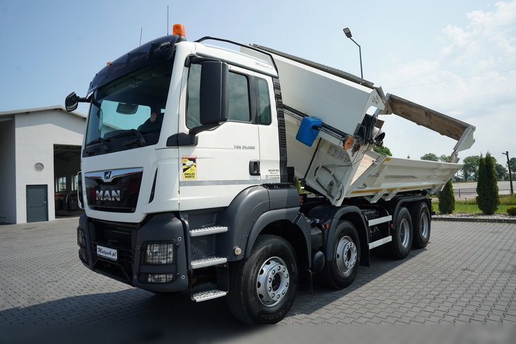 MAN TGS 35.500 / 8X4 / WYWROTKA 2 STR / HYDROKLAPA / HYDROBURTA  BORDMATIC / PLANDEKA ELEKTRYCZNA /  AUTOMAT / EURO 6 zdjęcie 10