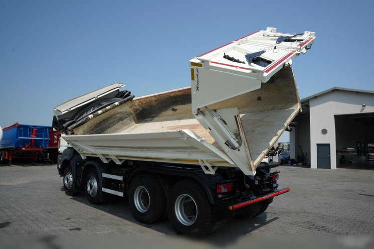 MAN TGS 35.500 / 8X4 / WYWROTKA 2 STR / HYDROKLAPA / HYDROBURTA  BORDMATIC / PLANDEKA ELEKTRYCZNA /  AUTOMAT / EURO 6 zdjęcie 11