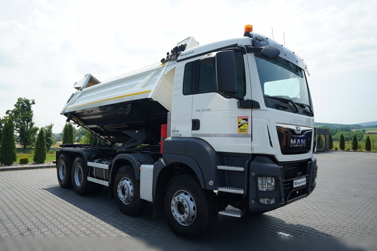 MAN TGS 35.500 / 8X4 / WYWROTKA 2 STR / HYDROKLAPA / HYDROBURTA  BORDMATIC / PLANDEKA ELEKTRYCZNA /  AUTOMAT / EURO 6 zdjęcie 13