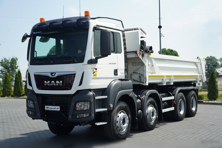 MAN TGS 35.500 / 8X4 / WYWROTKA 2 STR / HYDROKLAPA / HYDROBURTA  BORDMATIC / PLANDEKA ELEKTRYCZNA /  AUTOMAT / EURO 6 zdjęcie 16