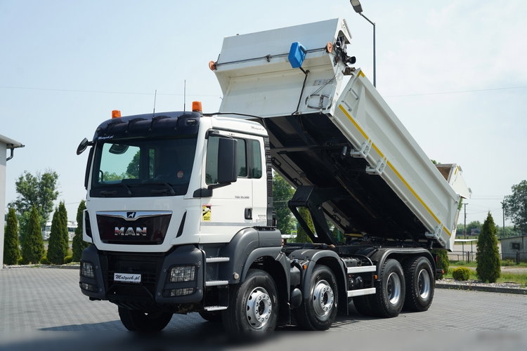 MAN TGS 35.500 / 8X4 / WYWROTKA 2 STR / HYDROKLAPA / HYDROBURTA  BORDMATIC / PLANDEKA ELEKTRYCZNA /  AUTOMAT / EURO 6 zdjęcie 1
