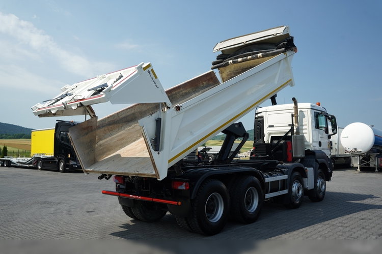 MAN TGS 35.500 / 8X4 / WYWROTKA 2 STR / HYDROKLAPA / HYDROBURTA  BORDMATIC / PLANDEKA ELEKTRYCZNA /  AUTOMAT / EURO 6 zdjęcie 5