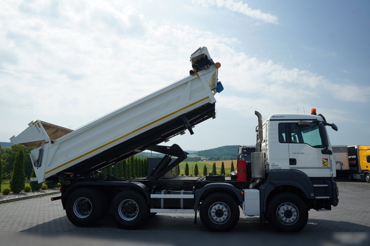 MAN TGS 35.500 / 8X4 / WYWROTKA 2 STR / HYDROKLAPA / HYDROBURTA  BORDMATIC / PLANDEKA ELEKTRYCZNA /  AUTOMAT / EURO 6 zdjęcie 6