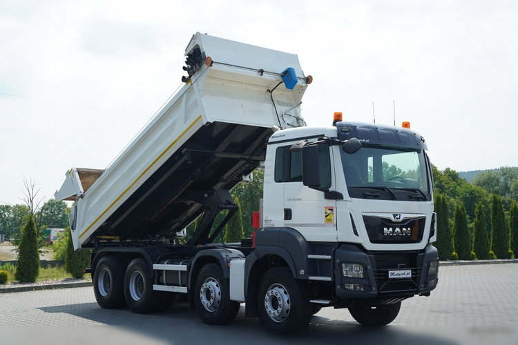 MAN TGS 35.500 / 8X4 / WYWROTKA 2 STR / HYDROKLAPA / HYDROBURTA  BORDMATIC / PLANDEKA ELEKTRYCZNA /  AUTOMAT / EURO 6 zdjęcie 7