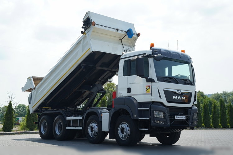 MAN TGS 35.500 / 8X4 / WYWROTKA 2 STR / HYDROKLAPA / HYDROBURTA  BORDMATIC / PLANDEKA ELEKTRYCZNA /  AUTOMAT / EURO 6 zdjęcie 8