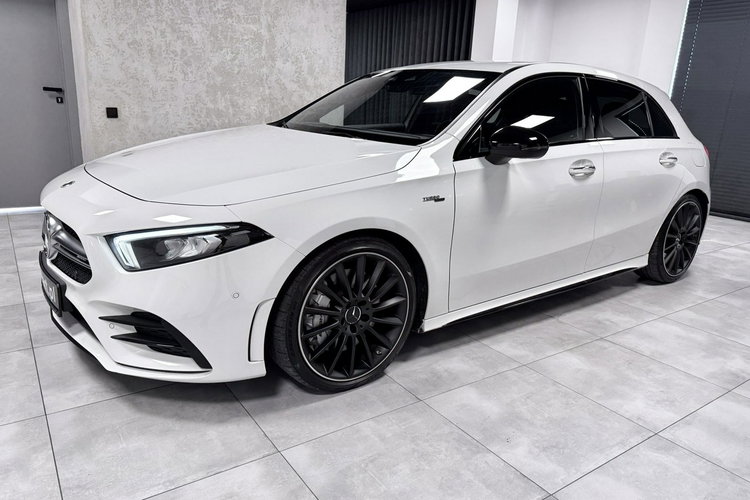 Mercedes A 35 AMG A35 AMG TURBO 306KM 4Mat Burmester Alcantara BLack Edition Performance zdjęcie 3