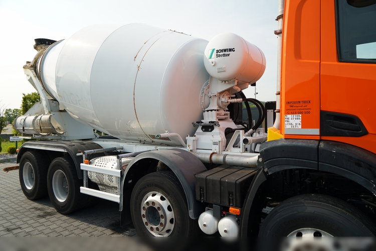 Iveco S-WAY 420 / 8X4 / BETONOMIESZARKA 9 M3 / SCHWING STETTER / ALUFELGI / AUTOMAT / EURO 6 zdjęcie 13