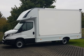 Iveco Daily KONTENER NISKOPODŁOGOWY 4.43x2.23x2.42 SKLEP BAR FOODTRUCK KAMPER AC
