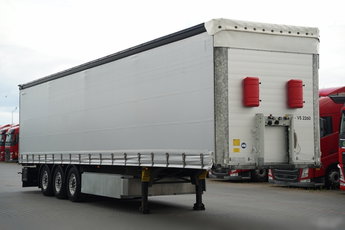 Schmitz -CARGOBULL / FIRANKA / STANDARD / KOSZ NA PALETY / OŚ PODNOSZONA / SPROWADZONA Z NIEMIEC