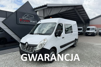 Renault Master L2H2 średniak 6 osobowy brygadówka doka DYSTRYBUTOR pełna opcja