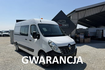 Renault Master L2H2 średniak 6 osobowy brygadówka doka 90tys.km pełna opcja