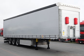 Schmitz -CARGOBULL / FIRANKA / STANDARD / KOSZ NA PALETY / OŚ PODNOSZONA / SPROWADZONA Z NIEMIEC