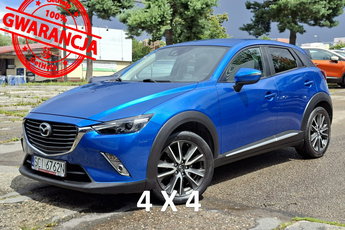 Mazda CX-3 4x4, Klimatronic, Nawigacja, Reflektory LED, PDC, 2 kpl. kół