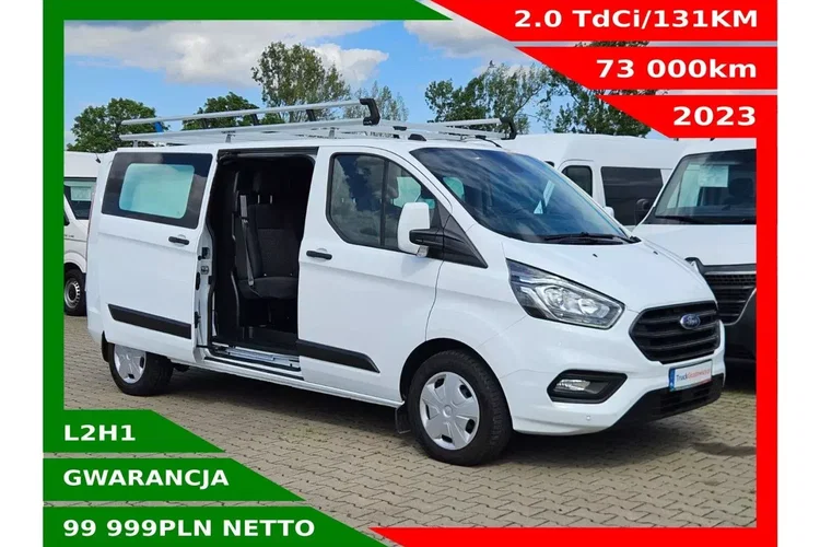 Ford transit-custom L2H1 99999zł NETTO Brygadówka 6 osób 2.0TdCi/131KM zdjęcie 1