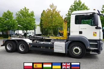 MAN TGS 26.360 6x4 BB / 160 tys. km / hakowiec Palfinger