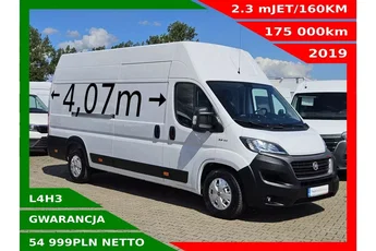 Fiat Ducato L4H3 54999zł Netto 2.3 MultiJET/160KM