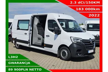 Renault Master L3H2 89999zł Netto Brygadówka 7 osób 2.3 dCi/150KM